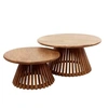 Image de Kerala - lot de 2 tables basses gigognes - bois massif de manguier - Bois