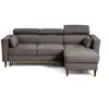 Image de Canape angle fixe BEST MOBILIER 4 places en tissu gris 225 x 225 x 94 cm