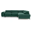 Image de Canape angle fixe BEST MOBILIER 5 places en polyester vert 205 x 278 x 92 cm
