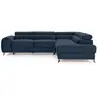 Image de Canape angle fixe BEST MOBILIER 5 places en polyester bleu 205 x 278 x 92 cm