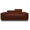 Image de Canape droit BEST MOBILIER 2 places en polyester rouge 102 x 198 x 90 cm
