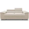 Image de Canape droit BEST MOBILIER 2 places en polyester beige 102 x 198 x 90 cm