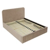 Image de Stuart - lit coffre - 160x200 cm - sommier inclus - en velours - Latte