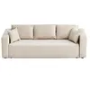 Image de Canape droit BEST MOBILIER 3 places en polyester beige 226 x 226 x 85 cm