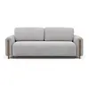 Image de Canape droit BEST MOBILIER 3 places en polyester gris 97 x 244 x 97 cm