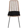 Image de Lot de 4 chaise lisa design en bois non empilable non pliable H. 89 cm interieur noir