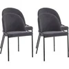 Image de Lot de 4 chaise lisa design interieur non empilable non pliable en bois H. 82 cm gris