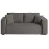 Image de Canape droit BEST MOBILIER 2 places en polyester gris 172 x 172 x 85 cm