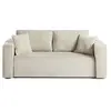 Image de Canape droit BEST MOBILIER 2 places en polyester beige 172 x 172 x 85 cm