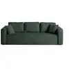Image de Canape droit BEST MOBILIER 3 places en polyester vert 225 x 225 x 86 cm