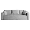 Image de Canape droit BEST MOBILIER 3 places en polyester gris 225 x 225 x 86 cm