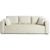 Image de Canape droit BEST MOBILIER 3 places en polyester beige 225 x 225 x 86 cm