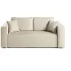 Image de Topaze - canapé droit 2 places - en tissu - Beige