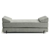 Image de Brescia - banquette 3 places convertible en tissu velours relief - Gris