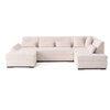 Image de Canape angle fixe LISA DESIGN 7 places en polyester beige 300 x 300 x 76 cm