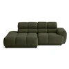 Image de Canape angle fixe LISA DESIGN 3 places en tissu vert 239 x 239 x 86 cm