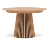 Image de Freya - table à manger ronde extensible - effet bois - 4 à 8 personnes - Bois