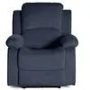 Image de Armand - fauteuil relax électrique en velours côtelé - Bleu marine