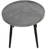 Image de Helsinki - table basse - effet marbre - 80 cm - Gris