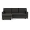 Image de Canape angle fixe BEST MOBILIER 4 places en polyester gris 215 x 215 x 86 cm