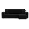 Image de Nicole - canapé d'angle réversible 4 places convertible avec coffre en tissu - Gris Anthracite