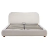 Image de Hugo - lit coffre - 160x200 cm - en tissu bouclette - Beige