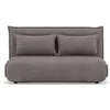 Image de Candice - Banquette 2 places convertible clic-clac en velours côtelé - Gris clair