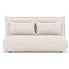 Image de Candice - Banquette 2 places convertible clic-clac en velours côtelé - Beige