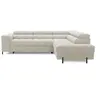 Image de Canape angle fixe BEST MOBILIER 5 places en tissu beige 200 x 276 x 93 cm