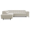 Image de Canape angle fixe BEST MOBILIER 5 places en tissu beige 276 x 276 x 93 cm