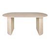 Image de Maeva - table à manger - bois effet travertin - 6 personnes - Beige