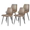 Image de Lot de 4 chaise de bureau interieur non empilable non pliable en mdf H. 87 cm
