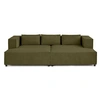 Image de Canape droit LISA DESIGN 3 places en polyester vert 239 x 239 x 67 cm