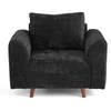 Image de Rune - fauteuil en velours texturé - Vert Olive