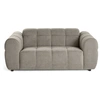 Image de Canape droit LISA DESIGN 2 places en tissu gris 176 x 176 x 85 cm
