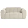 Image de Canape droit LISA DESIGN 2 places en tissu beige 176 x 176 x 85 cm