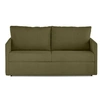 Image de Canape droit BEST MOBILIER 3 places en velours vert 178 x 178 x 90 cm