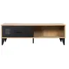 Image de Tribeca - table basse - bois et métal noir - 110 cm - Bois / Noir