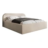 Image de Orane - lit coffre - 160x200 cm - en tissu bouclette - Beige