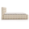 Image de Darling - lit coffre - 180x200 cm - sommier inclus - en velours - Beige