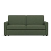 Image de Julia - canapé 3 places convertible express couchage quotidien 140 cm matelas 18 cm en tissu - Vert