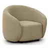 Image de Flore - Fauteuil en tissu bouclette - Taupe