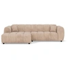 Image de Curtis - canapé d'angle gauche 4 places en simili - Beige