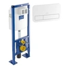 Image de Bâti-support autoportant WC VILLEROY ET BOCH Viconnect avec plaque blanche
