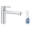 Image de Robinet de cuisine bec médium Start Flow Quickfix chromé + nettoyant GrohClean