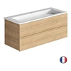 Image de Meuble simple vasque Cosmo 120 cm chêne