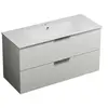Image de Meuble vasque 90 cm Olena blanc brillant