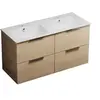 Image de Meuble double vasque 120 cm Olena chêne clair