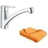 Image de Robinet de cuisine bec bas Start Eco Quickfix + microfibre