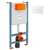 Image de Bâti support V-Fix Core mur porteur + Plaque Root Round Blanche